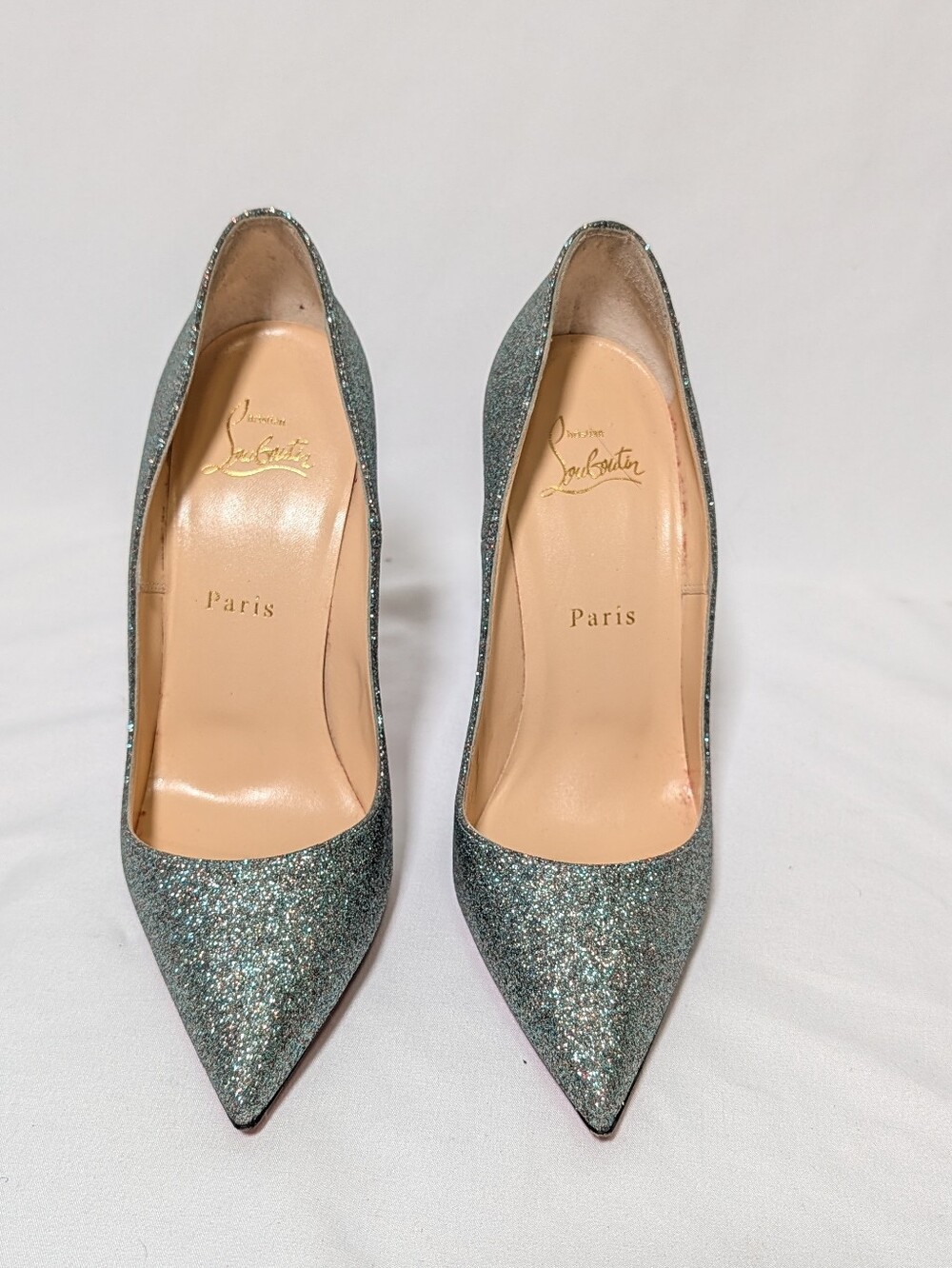 Christian Louboutin So Kate 120 Glitter Mini Pumps Size 38 - Picture 9 of 14